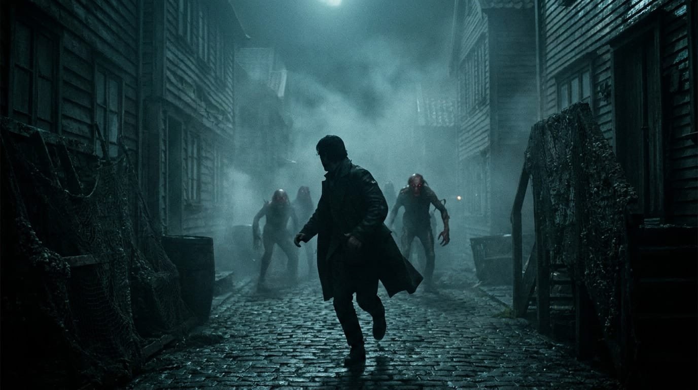 The Shadow over Innsmouth story artwork. The young traveler is at first only trying to save money. While asking about routes in a nearby town, he learns of...